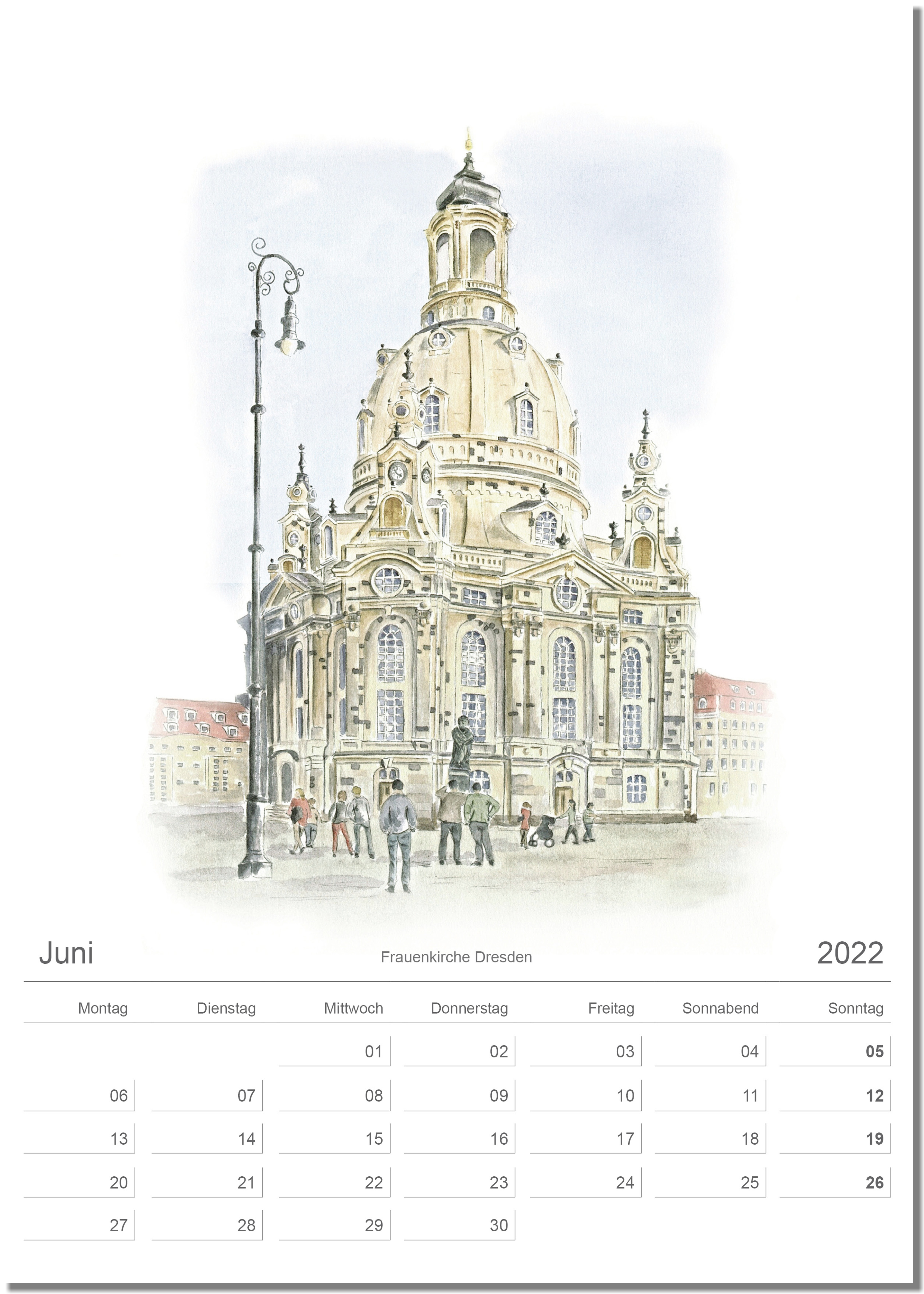 Kalender Dresden Juni 2022